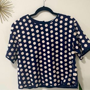Madewell blue and white Top sz small